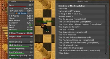 Vendo Tibia Account com Knight Lvl 328 e outros (Pacera)
