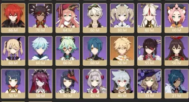 ✨CONTA GENSHIN AR55✨ ⭐8 LENDÁRIOS⭐+ 3 ARMAS 5 ⭐ e Keqing C1