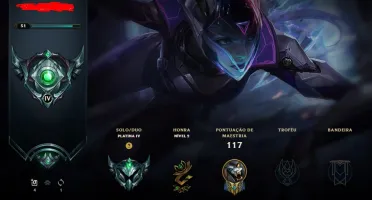 Conta League of Legends - Platina 4 - 15 skins - level 51