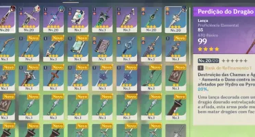 Hu tao+petição do dragao, xingqiu+espada do sacrificio Ar20