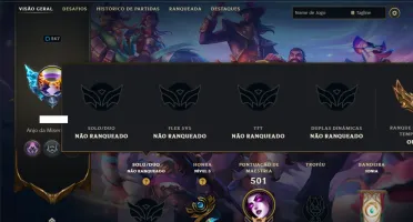 Unranked com TODOS os Champs e 307 Skins ( ADC / SUP )