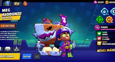 Conta Brawl Stars Com Muitas Skins, 5 Personagens Lendarios