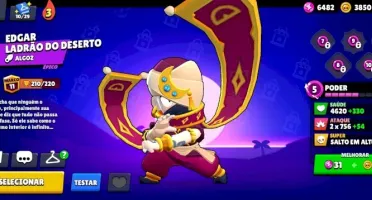 Conta Brawl Stars Com Muitas Skins, 5 Personagens Lendarios