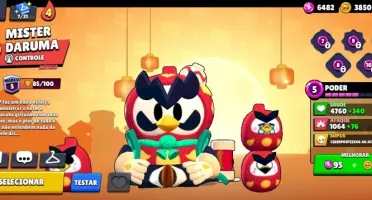 Conta Brawl Stars Com Muitas Skins, 5 Personagens Lendarios