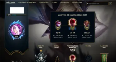 Conta com Ryze Triunfante, Twitch Medieval e WW Selvagem