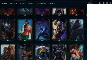 Conta lol ouro 4 272 skins e all champs RARA