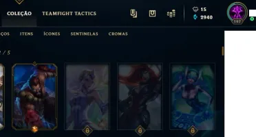 Conta lol ouro 4 272 skins e all champs RARA