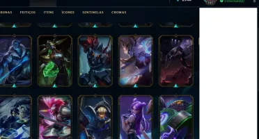 Conta lol ouro 4 272 skins e all champs RARA
