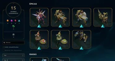 CONTA UNRANKED COM 231 SKINS (MMR DE DIAMANTE)