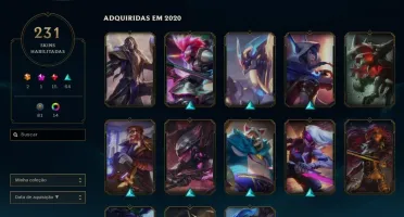 CONTA UNRANKED COM 231 SKINS (MMR DE DIAMANTE)