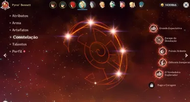 Zhongli, xiao C1 e diluc C2 + duas armas t5