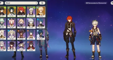 Zhongli, xiao C1 e diluc C2 + duas armas t5