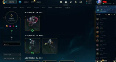 Conta de lol e valorant