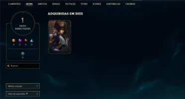 Conta Mestre com 22 Champs e 1 Skin + 13 Fragmentos