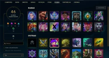 Conta Mestre com 22 Champs e 1 Skin + 13 Fragmentos
