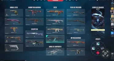 Conta de valorant Radiante com +3k em skins