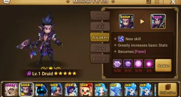 Reroll Summoners War lvl10 com Pater + Bayeke Wind