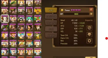 Conta Summoners War - Cadiz + Leah + Halphas