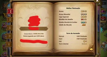 Conta Summoners War - Cadiz + Leah + Halphas