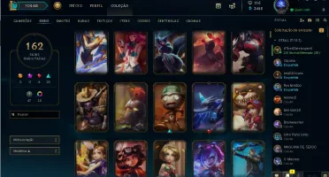 Conta platina V (162 SKINS)