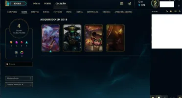 Conta league of legend - platina 2
