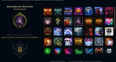 Vendo conta lol Ouro IV Season 8 48 campeões e 34 skins