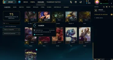 CONTA LOL LV 30 UNRANKED COM SKINS