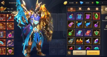Conta do Dungeon Hunter 6 Mobile LEV 63