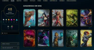 [Entrega Automática] Lol Ferro, 48 Skins, 7K Ea, Upada à Mão