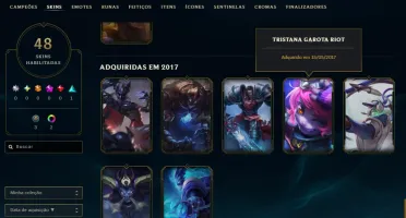 [Entrega Automática] Lol Ferro, 48 Skins, 7K Ea, Upada à Mão