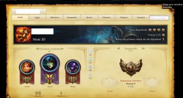 CONTA LOL 49HEROES/7SKINS/3PAG RUNA/34ICONES/BRONZE V