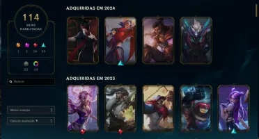 Conta lol Diamante 2 114 skins