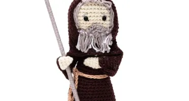 São Francisco de Paula em amigurumi