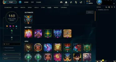 CONTA DIAMANTE LOL quase todos campeões 96 skins