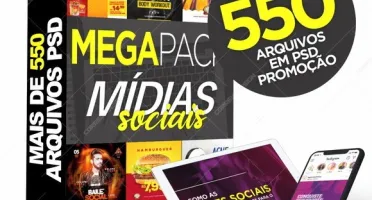 Mega Pack de Social Media Editavel Entrega na Hora + Bonus