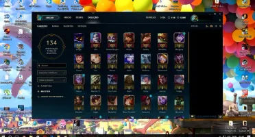 CONTA  UNRANKED [ 46 CHAMPS ] - [ 6 SKINS ] - 3 RUNE PAGES