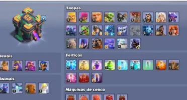 Clash of clans cv14 top,6 Construtores