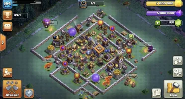Clash of clans cv14 top,6 Construtores