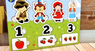 Jogo de Encaixe Chapeuzinho Vermelho Personalizado