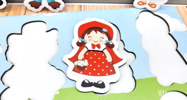 Jogo de Encaixe Chapeuzinho Vermelho Personalizado