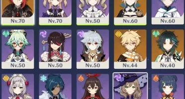AR41 Diluc + Jean + Xiao e outros personagens 4 estrelas
