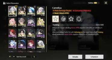 Conta Wuthering Waves UL 68