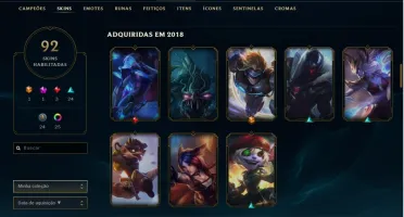 CONTA LOL LV 224 -Todos os campeões, 74k de essência