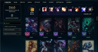 Unranked com 110 Champs e 54 Skins ( MAIN ADC )