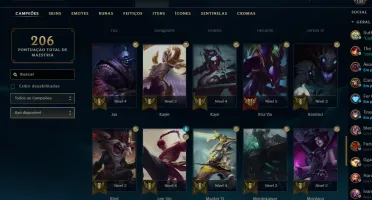 Conta de lol LVL 132 OURO 2 MONO PYKE