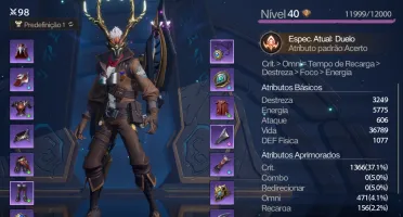Conta Tarisland - Rogue (Assassino) Com passe ATIVO/SKIN