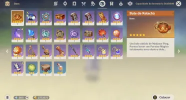 Genshin AR 58 - 16 Personagens e 8 Armas 5 Estrelas