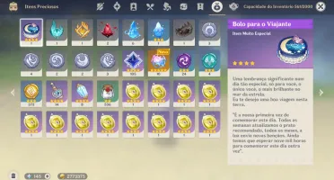 Genshin AR 58 - 16 Personagens e 8 Armas 5 Estrelas
