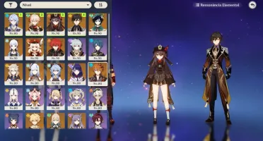 Genshin AR 58 - 16 Personagens e 8 Armas 5 Estrelas