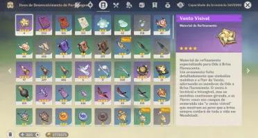 Genshin AR 58 - 16 Personagens e 8 Armas 5 Estrelas